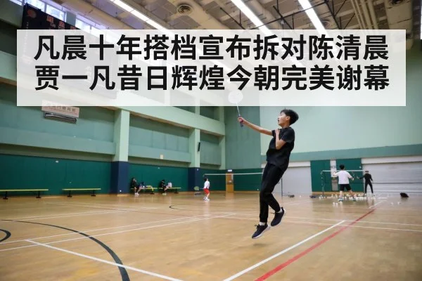 凡晨十年搭档宣布拆对陈清晨贾一凡昔日辉煌今朝完美谢幕